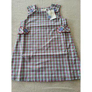The Beaufort Bonnet Company Girls Janie Jumper Dress Miss Porter’s Plaid Size 5